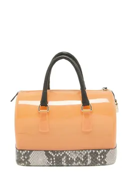 Furla: Оранжевая сумка-шоппер  Candy