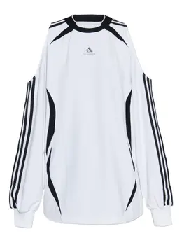 adidas: Белый свитшот 