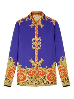 Versace: Рубашка  Baroque с принтом