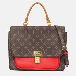 Louis Vuitton: Коричневая сумка 