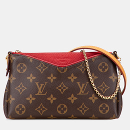 Louis Vuitton: Коричневый клатч 
