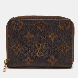 Louis Vuitton: Коричневый кошелёк  Zippy