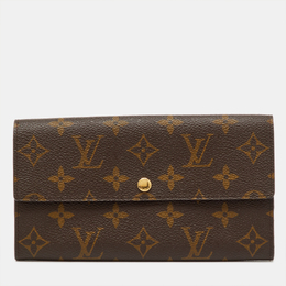 Louis Vuitton: Коричневый кошелёк 