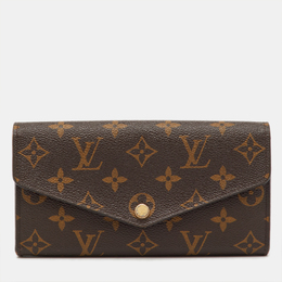 Louis Vuitton: Коричневый кошелёк 