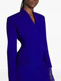 Mugler: Голубая куртка 