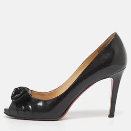 Christian Louboutin: Тёмные босоножки 