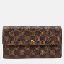 Louis Vuitton: Коричневый кошелёк 