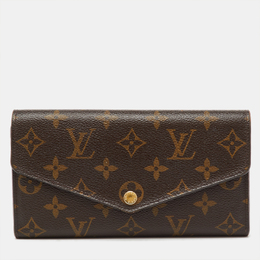 Louis Vuitton: Коричневый кошелёк 