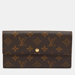 Louis Vuitton: Коричневый кошелёк 