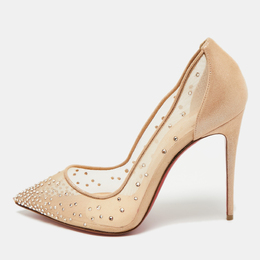 Christian Louboutin: Бежевые туфли 