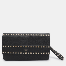 Valentino: Чёрный клатч  Rockstud