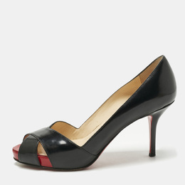 Christian Louboutin: Чёрные босоножки 