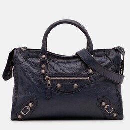 Balenciaga: Синяя сумка  Classic City
