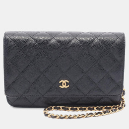 Chanel: Чёрная сумка через плечо 