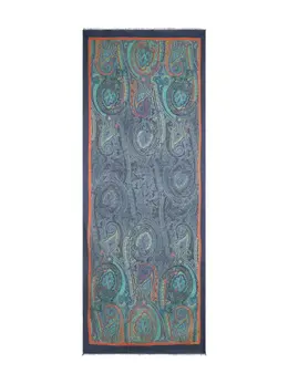 ETRO: Голубой шарф 