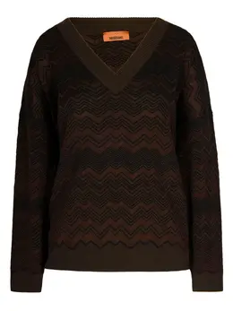 Missoni: Свитер с v-образным вырезом 