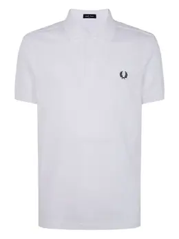 Fred Perry: Белое поло  Laurel Wreath