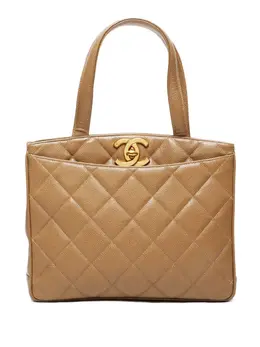CHANEL Pre-Owned: Бежевая сумка 
