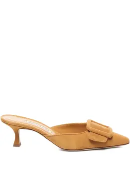 Manolo Blahnik: Коричневые сабо  Maysale