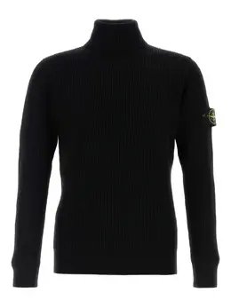 Stone Island: Чёрный свитер 