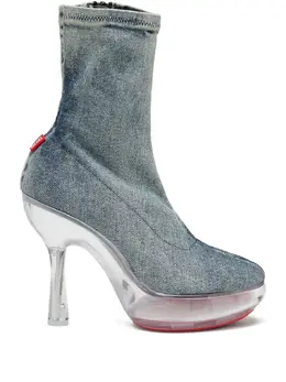 Diesel: Голубые ботинки 
