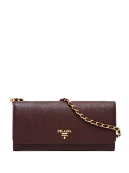 Prada Pre-Owned: Коричневый кошелёк 