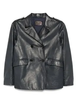 Prada Pre-Owned: Кожаный жакет 