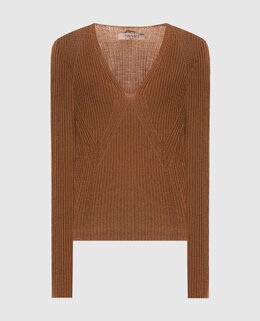 Twinset: Коричневый свитер 