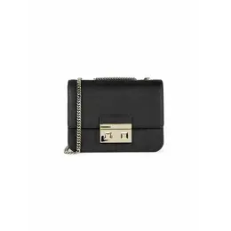 FURLA: Чёрная сумка 