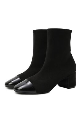 Casadei: Чёрные ботинки 