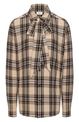 Saint Laurent: Бежевая рубашка 