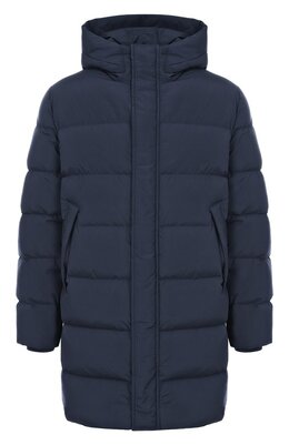 Corneliani: Синий пуховик 