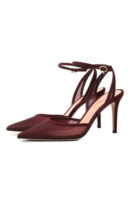 Gianvito Rossi: Бордовые туфли 
