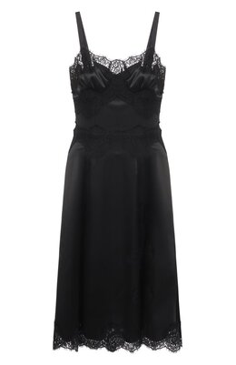 Dolce & Gabbana: Атласное платье 