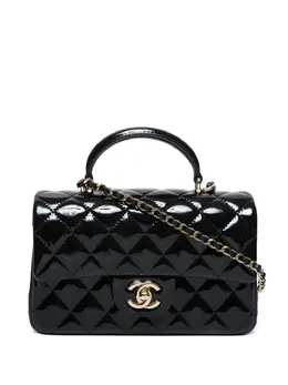 CHANEL Pre-Owned: Чёрная сумка 