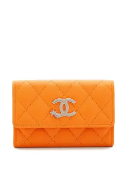 CHANEL Pre-Owned: Оранжевый кошелёк 