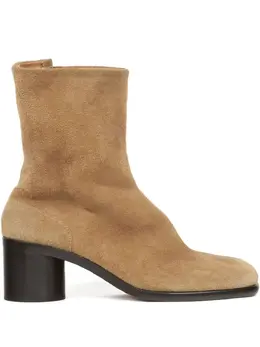 Maison Margiela: Бежевые ботинки  Tabi