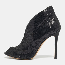 Gianvito Rossi: Чёрные ботинки  Vamp