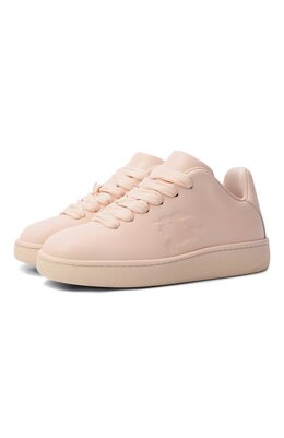 Burberry: Розовые кеды 