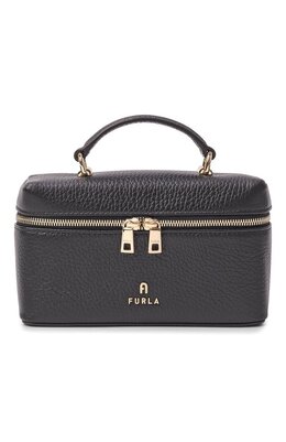 Furla: Чёрная сумка 