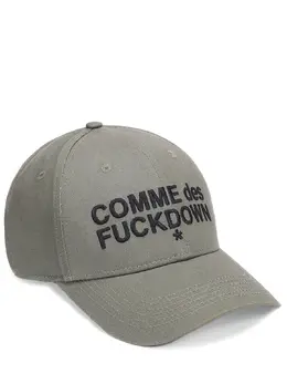 COMME DES FUCKDOWN: Кепка цвета хаки 