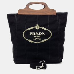 Prada: Чёрная сумка-шоппер 
