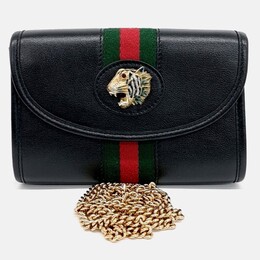 Gucci: Чёрная сумка через плечо 