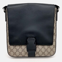 Gucci: Бежевая сумка через плечо 