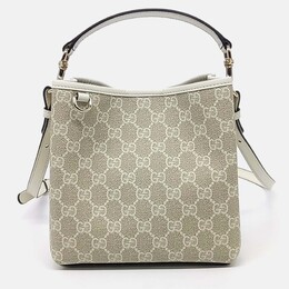Gucci: Бежевая сумка  GG