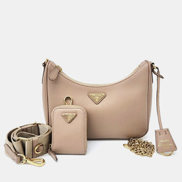 Prada: Бежевая сумка 