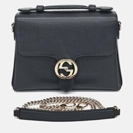 Gucci: Чёрная сумка-шоппер 