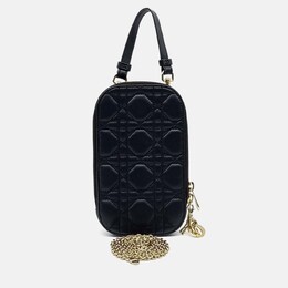 Dior: Чёрная сумка через плечо 