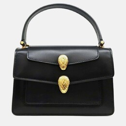 Bvlgari: Чёрная сумка-шоппер 