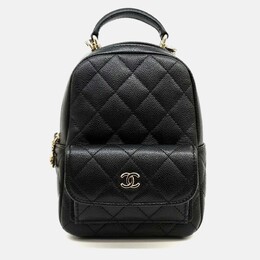 Chanel: Чёрный рюкзак 
